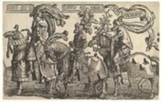 Free download Joshua, David, and Judas Maccabee, from The Worthies on Horseback free photo or picture to be edited with GIMP online image editor
