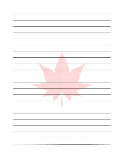 Free download Journal Page Autumn Red -  free illustration to be edited with GIMP free online image editor
