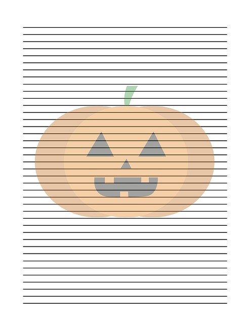 Free download Journal Page Pumpkin Jack O -  free illustration to be edited with GIMP free online image editor