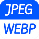 JPEG to WebP  screen for extension Chrome web store in OffiDocs Chromium