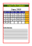 Téléchargement gratuit du modèle June To Do Calendar DOC, XLS ou PPT à éditer gratuitement avec LibreOffice en ligne ou OpenOffice Desktop en ligne