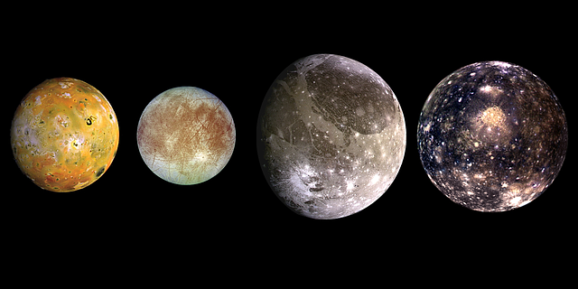 Bezpłatne pobieranie jowisza planeta galilean księżyce ok darmowe zdjęcie do edycji za pomocą bezpłatnego internetowego edytora obrazów GIMP