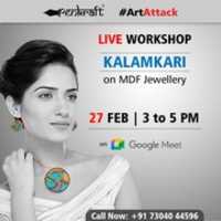 Free download Kalamkari on MDF jewellery free photo or picture to be edited with GIMP online image editor