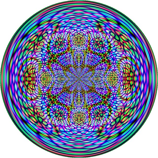 Free download Kaleidoscope Abstract Pattern -  free illustration to be edited with GIMP free online image editor