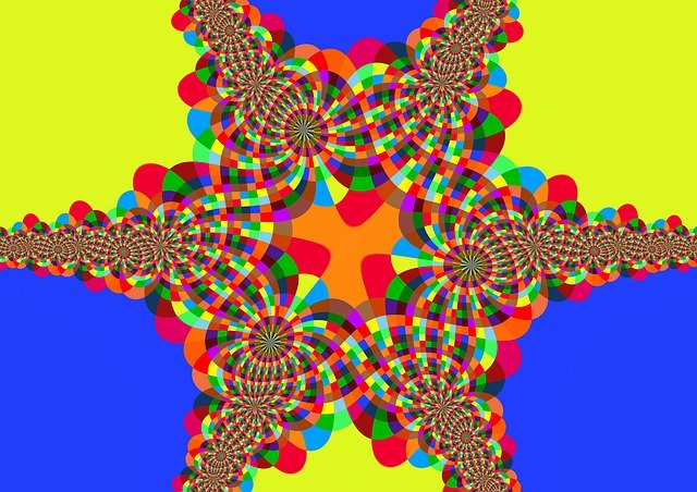 Muat turun percuma Kaleidoscope Digital Art Colorful - ilustrasi percuma untuk diedit dengan editor imej dalam talian percuma GIMP
