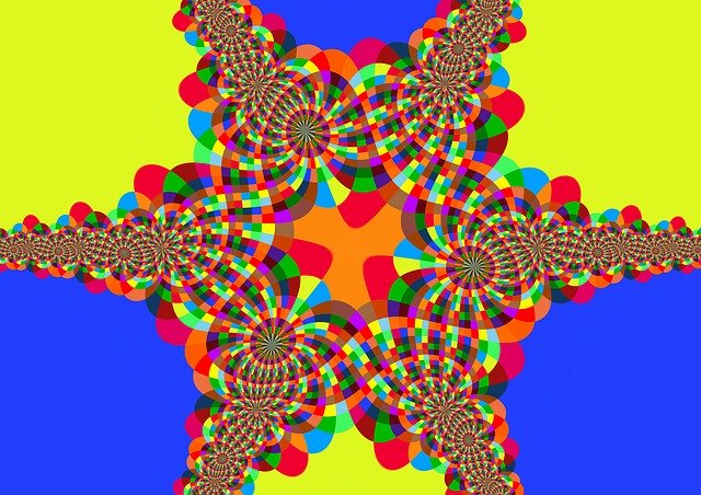 Free download Kaleidoscope Digital Art Colorful -  free illustration to be edited with GIMP free online image editor