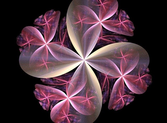 Free download Kaleidoscope Flower Fractal -  free illustration to be edited with GIMP free online image editor