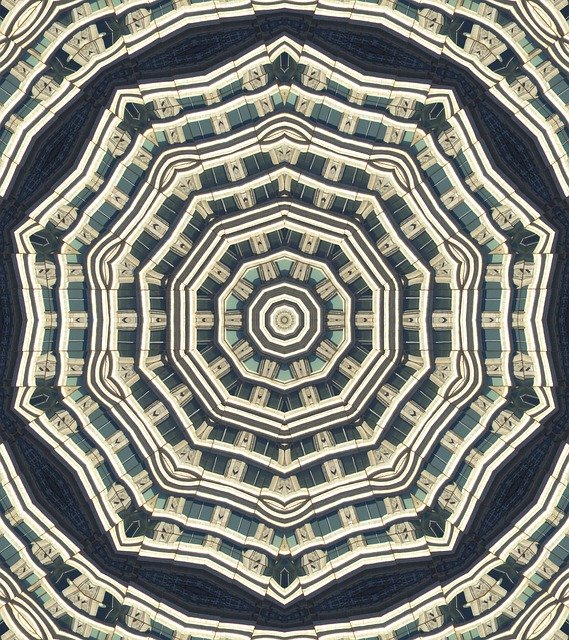 Free download Kaleidoscope Fractional Shapes -  free free photo or picture to be edited with GIMP online image editor