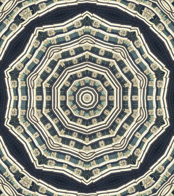 Free download Kaleidoscope Fractional Shapes -  free free photo or picture to be edited with GIMP online image editor