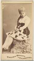 Free download Katherine Lewis, from the Actors and Actresses series (N45, Type 1) for Virginia Brights Cigarettes free photo or picture to be edited with GIMP online image editor