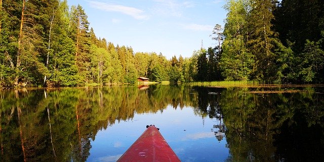 Kostenloser Download Kayaking Summer Evening Nature - kostenloses Foto oder Bild zur Bearbeitung mit GIMP Online-Bildbearbeitung