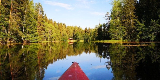 Libreng download Kayaking Summer Evening Nature - libreng larawan o larawan na ie-edit gamit ang GIMP online na editor ng imahe