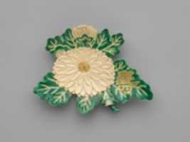 Free download Kenzan-style Dish in the Shape of Chrysanthemum free photo or picture to be edited with GIMP online image editor