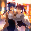 Keqing and Ganyu from Genshin Impact  screen for extension Chrome web store in OffiDocs Chromium