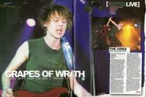 Free download Kerrang 2004-03-13 - The Vines press clipping free photo or picture to be edited with GIMP online image editor