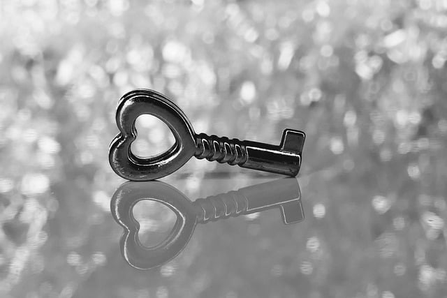 Free download key heart silver glitter in love free picture to be edited with GIMP free online image editor