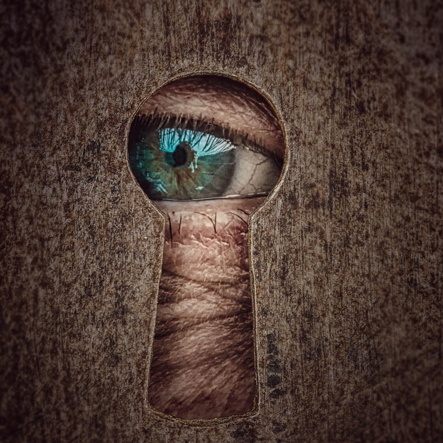Free download Key Hole By Looking Eye free photo template to be edited with GIMP online image editor