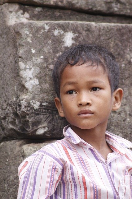 Free download Khmer Boy Portrait Siem Reap -  free photo or picture to be edited with GIMP online image editor