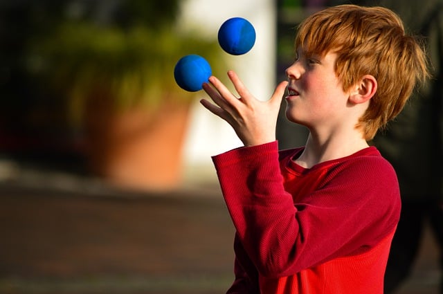 Free download kid juggling juggler balls ability free picture to be edited with GIMP free online image editor