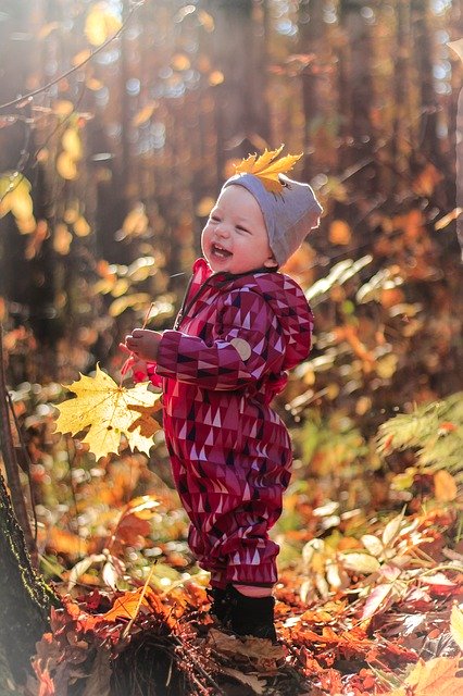 تنزيل Kids Happiness Autumn مجانًا - صورة أو صورة مجانية ليتم تحريرها باستخدام محرر الصور عبر الإنترنت GIMP