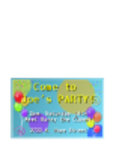 Free download Kids Party invite DOC, XLS or PPT template free to be edited with LibreOffice online or OpenOffice Desktop online