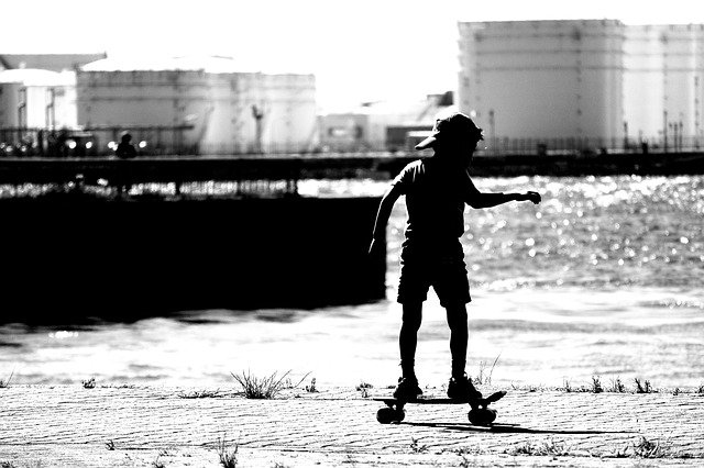 Free picture Kids Skateboard Sea -  to be edited by GIMP free image editor by OffiDocs