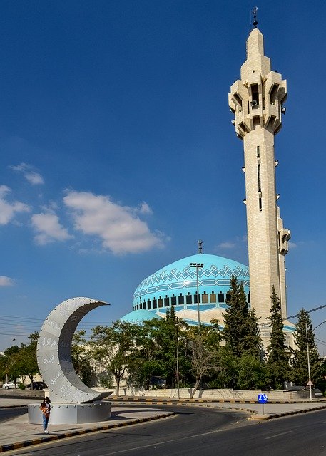 Download gratuito Moschea del re Abdullah I - foto o immagine gratuita da modificare con l'editor di immagini online GIMP