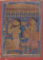 Free download King Siddharta Bathing: Folio from a Kalpasutra Manuscript free photo or picture to be edited with GIMP online image editor