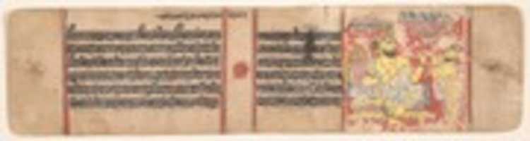 Free download King Siddharta Listens to an Astrologer Forecast the Conception and Birth of His Son, the Jina Mahavira: Folio from a Kalpasutra Manuscript free photo or picture to be edited with GIMP online image editor