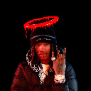 King Von Red Halo Dark Background Live Wallpaper 4K  screen for extension Chrome web store in OffiDocs Chromium