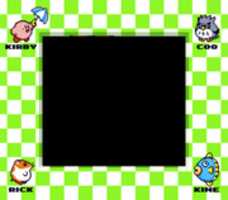Free download Kirby Super Gameboy borders free photo or picture to be edited with GIMP online image editor
