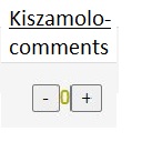 kiszamolo comments  screen for extension Chrome web store in OffiDocs Chromium