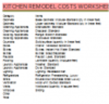 Libreng download Kitchen Remodel Cost Calculator Template DOC, XLS o PPT template na libreng i-edit gamit ang LibreOffice online o OpenOffice Desktop online