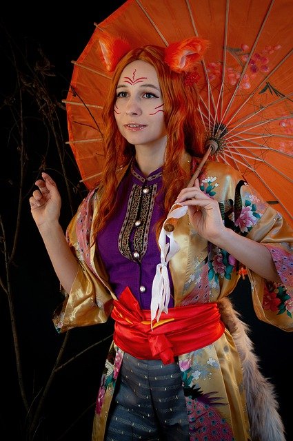 Free download kitsune cosplayer a fox girl free picture to be edited with GIMP free online image editor