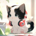 Kitten With Headphones Live Wallpaper  screen for extension Chrome web store in OffiDocs Chromium
