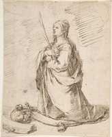 Free download Kneeling Figure of Saint Catherine of Alexandria free photo or picture to be edited with GIMP online image editor