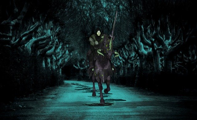 Free download Knight Horse Ghost -  free illustration to be edited with GIMP free online image editor