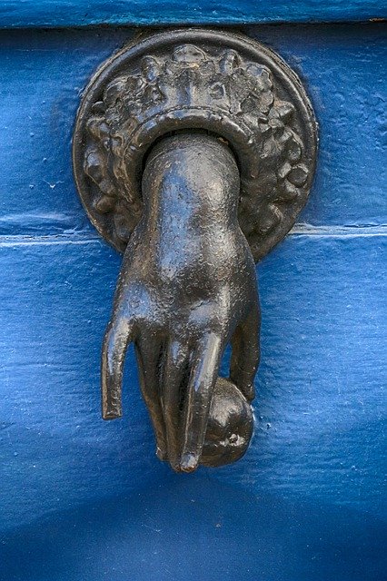 Free download Knocker Door Hand -  free photo or picture to be edited with GIMP online image editor