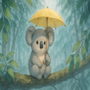 Koala Rainy Day  screen for extension Chrome web store in OffiDocs Chromium