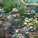 Koi Pond Bridge Live Wallpaper  screen for extension Chrome web store in OffiDocs Chromium
