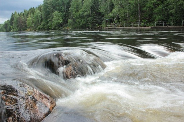 Free download Konnekoski River Koski -  free photo or picture to be edited with GIMP online image editor
