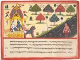 Free download Krishna and Balarama by a River: Page from a Dispersed Bhagavata Purana (Ancient Stories of Lord Vishnu) free photo or picture to be edited with GIMP online image editor