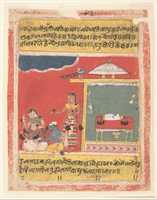 Free download Krishna at the Feet of Radha: Page from a Dispersed Rasikapriya free photo or picture to be edited with GIMP online image editor