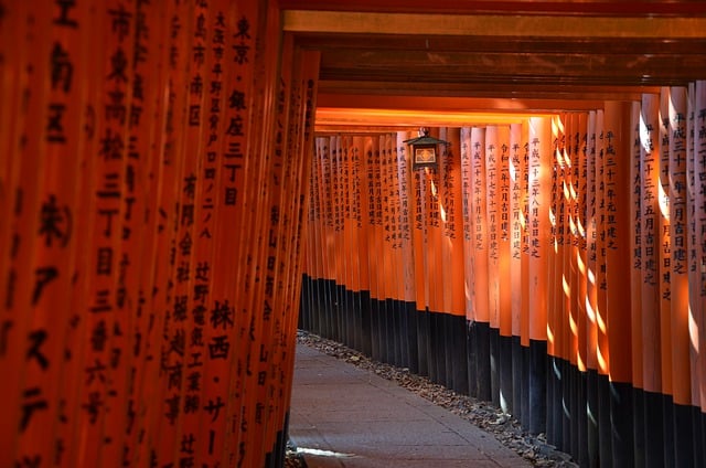 Free download kyoto fushimi inari shrine torii free picture to be edited with GIMP free online image editor
