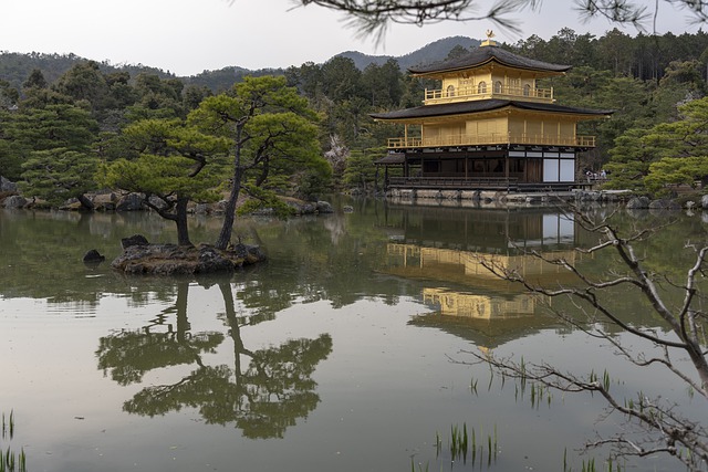 Free download kyoto palace pond kinkaku ji free picture to be edited with GIMP free online image editor