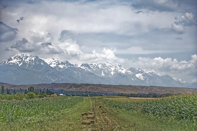 Darmowe pobieranie Kirgistan Góry Tian Shan - darmowe zdjęcie lub obraz do edycji za pomocą internetowego edytora obrazów GIMP