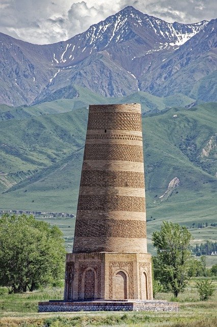 Free download Kyrgyzstan Tower Weir -  free free photo or picture to be edited with GIMP online image editor