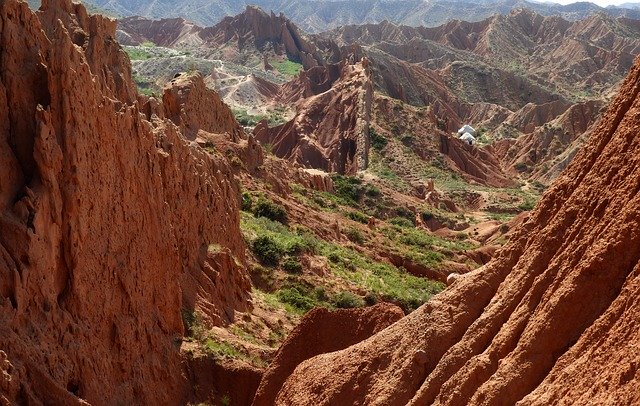Free download Kyrgyztan Canyon Tale Red Mountain -  free photo or picture to be edited with GIMP online image editor