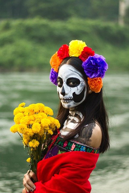 Free download la catrina girl costume portrait free picture to be edited with GIMP free online image editor