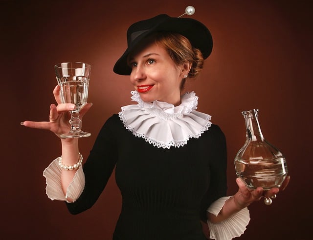Free download lady drinking portrait antagonist free picture to be edited with GIMP free online image editor